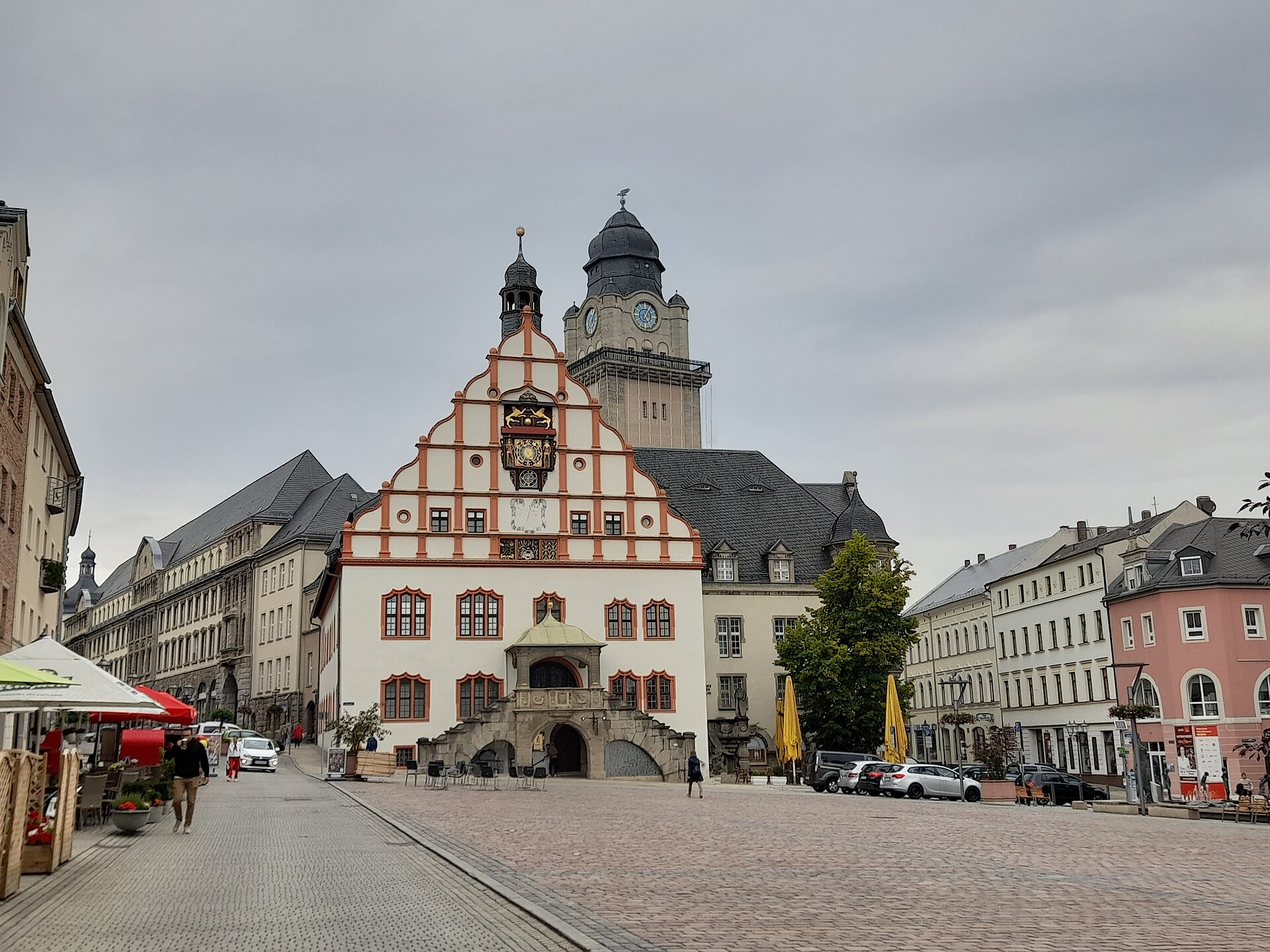 Foto des Alten und Neuen Rathauses in Plauen